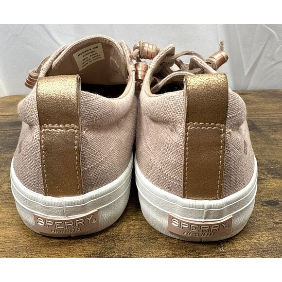 Sperry Womens Top Sider Crest Vibe Low Sneakers Pink Canvas Size 10M - Picture 4 of 7